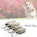 5-1 pz etichetta indirizzo Tag Anti-perso Pet Dog Cat ID indirizzo carta barile tubo Pet gattino