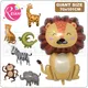 Cartoon Animal Balloons Party Decoration Toys Cartoon Aluminum Film Balloon Animal Balloon Happy