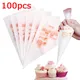 100pcs/lot Disposable Pastry Bag Transparent Plastic Household Kitchen Cake Decoration Cream DIY