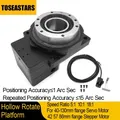 Hollow Rotate Platform High Precision Reducer For Stepper Servo Motor Electric indexing turntable