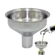 304 Stainless Steel Funnel Metal Wide Mouth Funnel With Strainer Mesh For Cooking Oil Liquid Spices