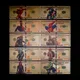 Marvel Legends IronMan Spiderman Comic Figures Avengers Manga Illustration Gold Commemorative Note