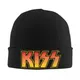 Kiss Hats Autumn Winter Skullies Beanies Warm Rock Brand Caps Unisex Acrylic Knitted Hat