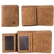 Men's Wallet Leather Billfold Slim Hipster Cowhide Credit Card/ID Holders Inserts Coin Purses Luxury