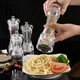 KEMORELA 1PCS Spices Mill Shaker Acrylic Manual Pepper Grinder Salt Spices Mill Shaker Transparent