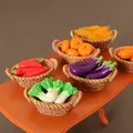 1/12 Dollhouse Simulation Vegetable Basket Set Dollhouse Vegetables Decoration Dolls House Miniature