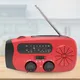 Portable Phone Charger with LED Lights Hand Crank Radio Torch USB Charged & Solar Power