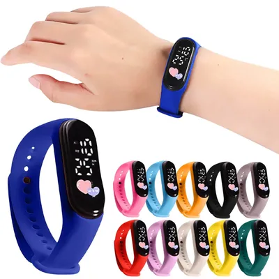 Children Watch Birthday Gift For Child Boy Girl Smart LED Digital Cartoon Kids Watch Waterproof