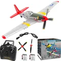 New Upgrade Volantex P51D Red Mustang Airplane One-key Aerobatic 4-Ch Plane Aircraft W/Xpilot