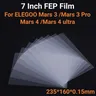 5 Pezzi Film FEP da 7 pollici 235x160x0 15mm Per ELEGOO Mars 3 Mars 3 Pro Mars 4 Mars 4 ultra Pezzi