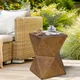 Outdoor Weight Concrete Side Table for Indoor Sofa Side Table Patios Plant Stand Accent Table Garden