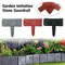 1Pc Garden Fence Border Imitation Stone Plastic Fence Garden Edging Lawn Imitation Stone Fence