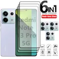 6 in 1 per Redmi Note 13 Pro Vetro Redmi Note 13 Pro Vetro temperato 9H Protezione schermo Xiaomi Redmi Note 13 Pro 5G Vetro lente