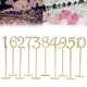 10pcs/pack Wooden Wedding Supplies Wedding Place Holder Table Number Figure Card Digital Seat