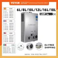 VEVOR LPG Gas Water Heater 6L-18L Stainless Steel Tankless Propane Gas LPG Boiler With Shower Kit