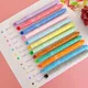 12pcs Colorful Ink Stamp Pen Set Highlighter Fun Learning Tool for Kids Perfect DIY Gift