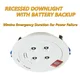 Emergency Lights Led Lamp Recessed Mounted 4Leds 5W Emergency Power Bank Lamp 90minutes Duration