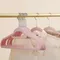 10pcs- flocking clothes rack home padded shoulder seamless clothes rack non-slip storage clothes