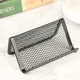 Metal Mesh Business Card Holder Display Stand Rack Desktop Table Card Name Tag Organizer Office