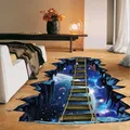 NEW Large 3d Cosmic Space Wall Sticker Galaxy Star Bridge Home Decoration for Kids Room Floor Living