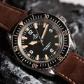 Hruodland 40mm Retro Sharkmaster 300 Watch Watch For Men Two tone Night Glow NH35 Movement Automatic