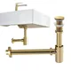 Gold Pop Up Drain Plug for Bathroom Sink Basin Hole Drain Filter Bathroom Siphion Pipe Kits Toilet