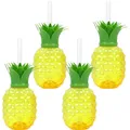 500ml Summer Party Pineapple Strawberry Cup With Straw Tropical Wedding Flamingo Luau Birthday Party