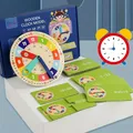 1 Set Clock Toy Card Matching Game Montessori Learning Clocks Cultivating Time Concept Teaching Kids