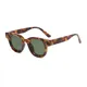 New Fashion Classic Retro Oval Frame Thickened Sunglasses 2024 Ocean Film Small Frame Street Photo