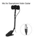 Portable Wired Sax Microphone 3 Pin 4 Pin Connector Wired Clip-on Sax Microphone Omnidirectional For