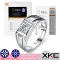 Moissanite ring one-carat Diamond four-claw set of men's rings romantic holiday gift