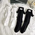 Fashionable And Creative Magnetic Socks Black And White Cartoon Couples Medium Sleeve Socks Magnetic