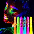 6 Pcs Glow in The Black Light Body Face Paint UV Crayons Fluorescent Body Paints for Adults Party