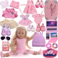 Pink Ballet Doll Clothes Accessories For 43Cm Born Baby Doll 18 Inch American Doll Toys For Girl