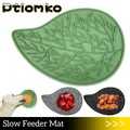 Cat Placemat Dog Slow Feeding Mat Dogs Food Pad Cats Feeding Pads Solid Color Easy Washing Silicone