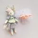 T​iny Ballerina Deer Plushies Handcrafted Fawn Fabric Doll Cute Reindeer Rag Doll Soft Toy Stuffed