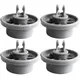 4pcs Dishwasher Rack Basket Wheels Replacement Parts For Bosch Siemens Neff Dish Washer Replacement