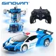 Sinovan Transforming Vehicle 2.4Ghz Remote Smart Control Model Cars Rechargeable Robot 360°Rotating