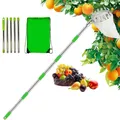 Fruit Picker With Telescopic Pole Metal Fruit Picker Orchard Gardening Apple Peach Picking Tools