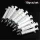 10x Disposable Plastic 5ml Injector Syringe No Needle for Lab Nutrient Measuring Small Pet Food