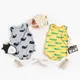 Sanlutoz Summer Cute Animal Baby Boys Sleeveless Bodysuits Cotton Toddler Boys Clothes