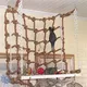 40*40cm Parrot Climbing Net Bird Toy Swing Rope Net Bird Stand Net Hammock With Hook Bird Hanging