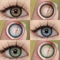 AMARA 1 Pair Colored Contact Lenses for Eyes Doll Eye Cosmetics Blue Contact Lenses Fashion Lens Eye