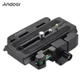 Andoer Video Camera Tripod Quick Release Clamp Adapter w/ Quick Release Plate for Manfrotto 501