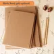 Notebook A5 Kraft Cover Vintage Diary Blank/grid/lined Stationery Planner Writing Paper For Students