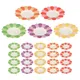 50 Pcs Flower Paper Plate Party Plates Cake Pan Dinnerware Appetizer Disposable Tableware