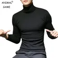 Autumn and Winter New Men's All-match Turtleneck Sweater Slim Men's Casual Pullover Sweater Men