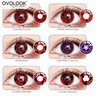 OVOLOOK-2pcs/pair COSPLAY Pupil Contact Lenses for Eyes Myopia Eye Color Lens Halloween Comestic