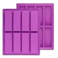 2 Pieces Rectangle Granola Bar Silicone Mold Nutrition/Cereal Cake Moulds Energy Bar Maker for