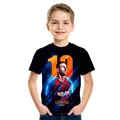 Messi T Shirt Boy Clothes Child Tee Boys T-shirts Summer Children's Clothing Girl T-shirt Boy Shirt